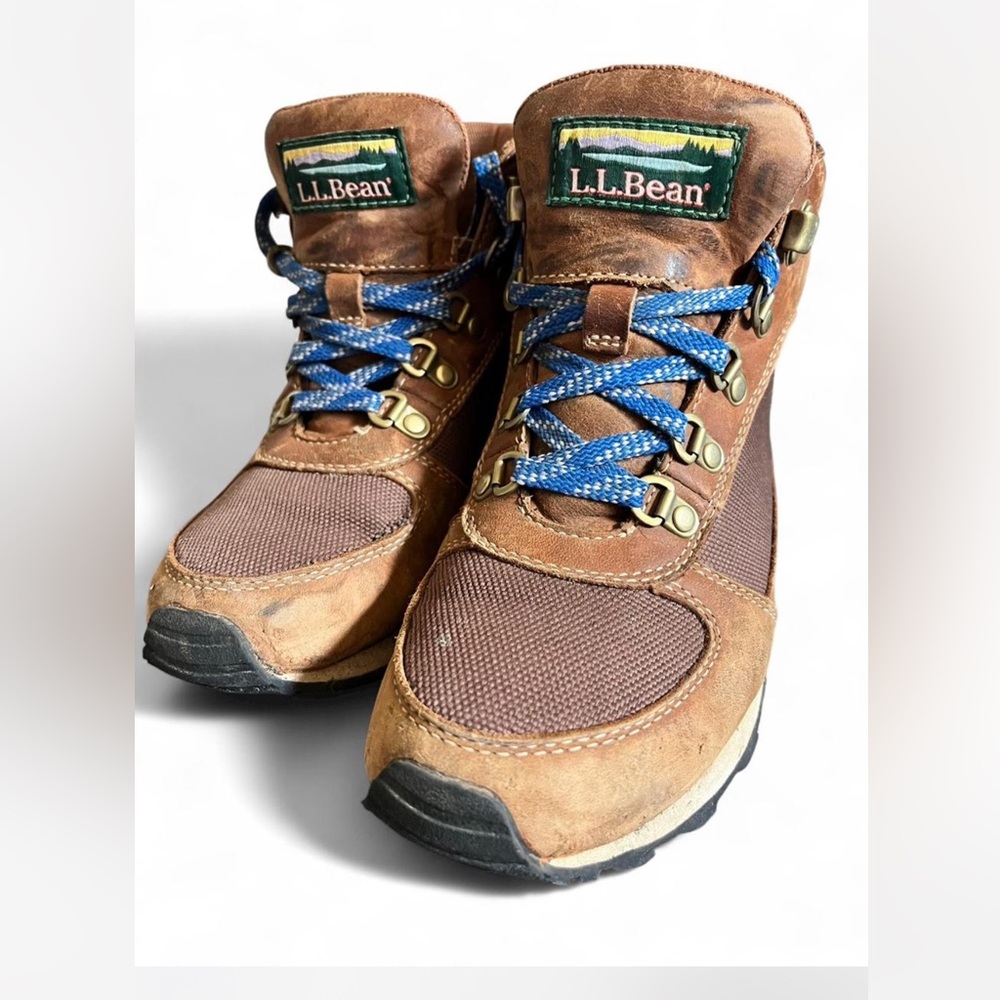L.L. Bean Women’s Brown and Blue Hiking Boots